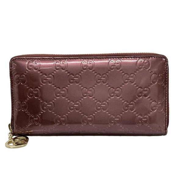 Authentic GUCCI Lovely Patent Leather Wallet bran426-111325 - Picture 2 of 6